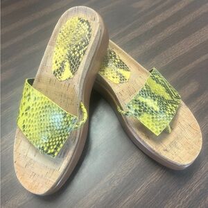 Donald Pliner Women's Fifi Animal Print Slide Sandal Size 6